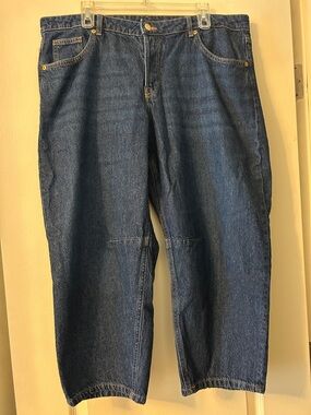 H&M Barrel Jeans - Dark Blue